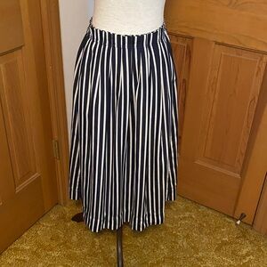 J. Crew Black and White A-Line Skirt